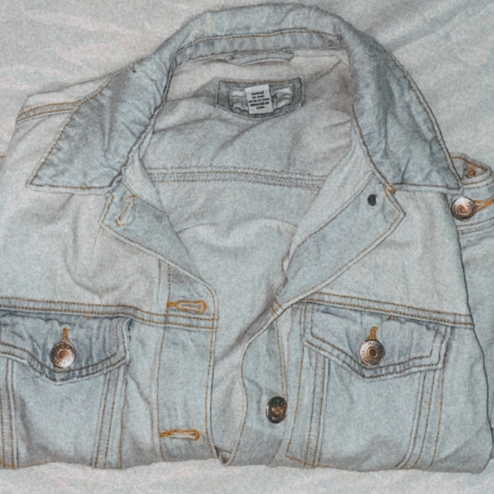 light washed jean jacket